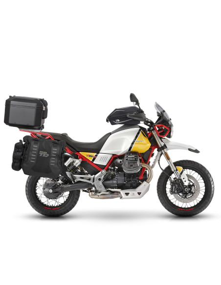 Supports valises latérales SHAD 4P System Moto Guzzi V85TT / Travel 2019-2023