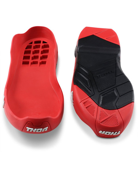 Semelles externes de remplacement bottes Thor Radial - Noir Rouge