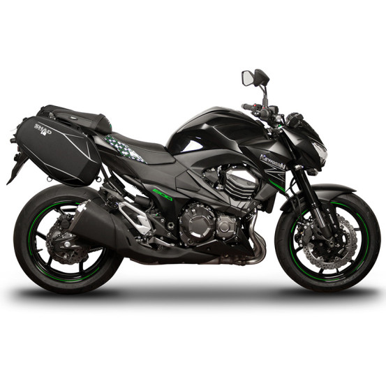 Supports écarteurs sacoches cavalières SHAD SE Kawasaki Z800 2013-2017