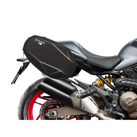 Supports écarteurs sacoches cavalières SHAD SE Ducati Monster 821 2015-2021