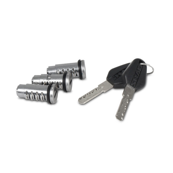 Kit serrure 3 barillets valises latèrales SHAD Terra TR36 / TR37