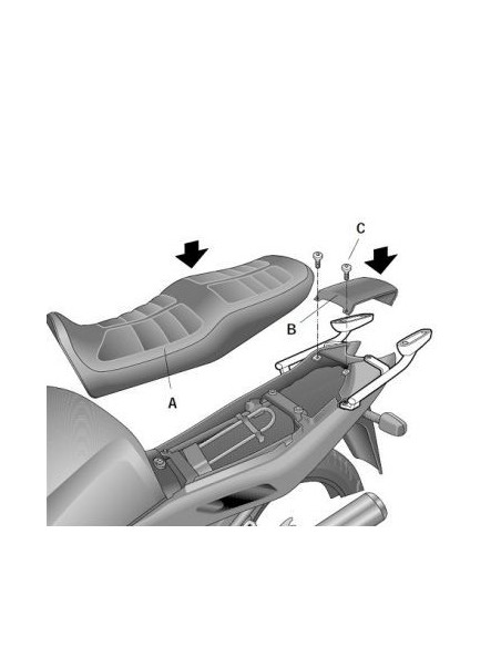 Support Top Case SHAD Top Master Yamaha XJ 900 1994-2003