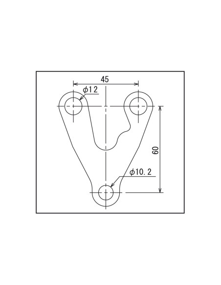 Support anti-vibrations inox pour compteur VELONA 60mm - Support droit