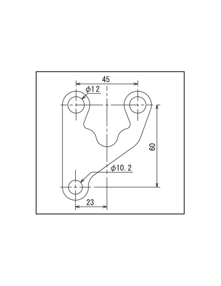Support anti-vibrations inox pour compteur VELONA 60mm - Support droit - Fixation décalée
