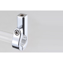 Support pour rétroviseur chromé et fileté M8 DAYTONA - Guidon diamètre 22,2mm 2