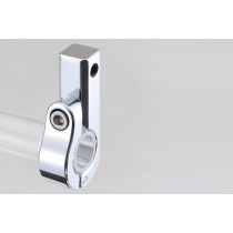 Support pour rétroviseur ou compteur chromé et fileté M8 DAYTONA - Guidon diamètre 22,2mm 2