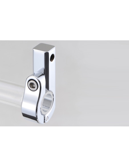 Support pour rétroviseur ou compteur chromé et fileté M8 DAYTONA - Guidon diamètre 22,2mm