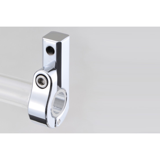Support pour rétroviseur ou compteur chromé et fileté M8 DAYTONA - Guidon diamètre 22,2mm