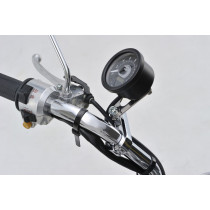 Support pour rétroviseur ou compteur chromé et fileté M10 DAYTONA - Guidon diamètre 22,2mm 2