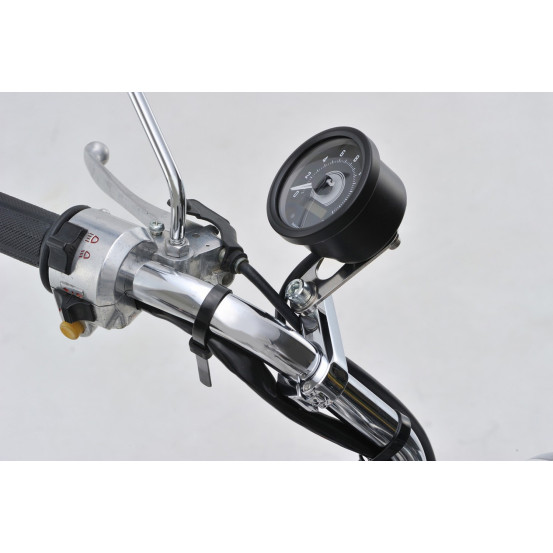 Support pour rétroviseur ou compteur chromé et fileté M10 DAYTONA - Guidon diamètre 22,2mm