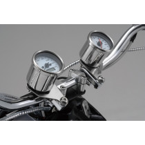 Support pour rétroviseur ou compteur chromé et fileté M10 DAYTONA - Guidon diamètre 22,2mm 2
