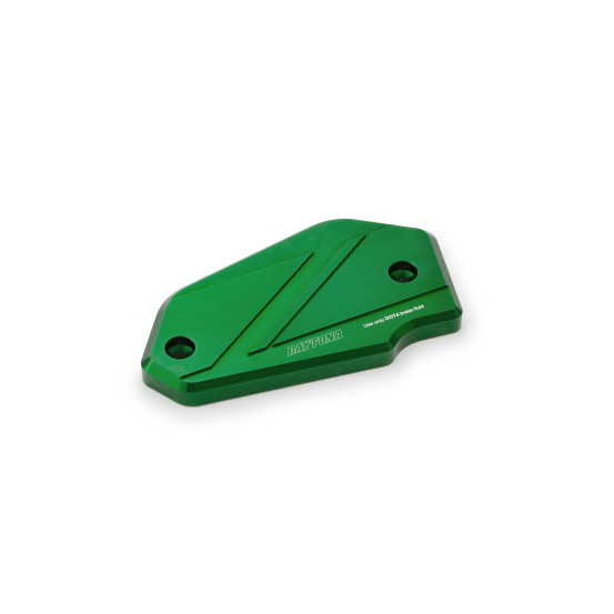Couvercle de maitre cylindre de frein avant CNC vert DAYTONA - KAWASAKI Z650 - Z900
