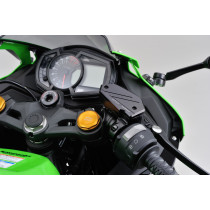 Couvercle de maitre cylindre de frein avant CNC noir DAYTONA - KAWASAKI Z650 - Z900 2