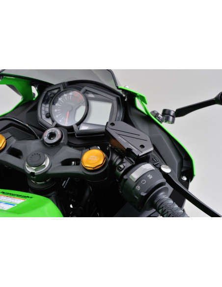 Couvercle de maitre cylindre de frein avant CNC noir DAYTONA - KAWASAKI Z650 - Z900