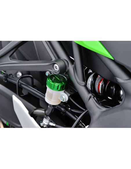 Couvercle de maitre cylindre de frein arrière CNC vert DAYTONA - Diamètre 42mm - KAWASAKI Z650 - Z900