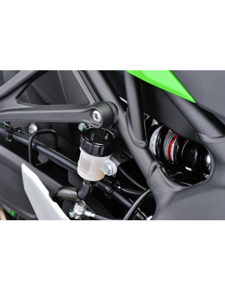 Couvercle de maitre cylindre de frein arrière CNC noir DAYTONA - Diamètre 42mm - KAWASAKI Z650 - Z900