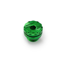 Bouchon de carter remplissage huile pré-percé M20xP2.5 DAYTONA - Aluminium CNC vert 2