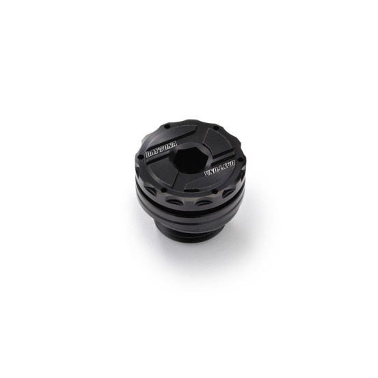Bouchon de carter remplissage huile pré-percé M20xP2.5 DAYTONA - Aluminium CNC noir