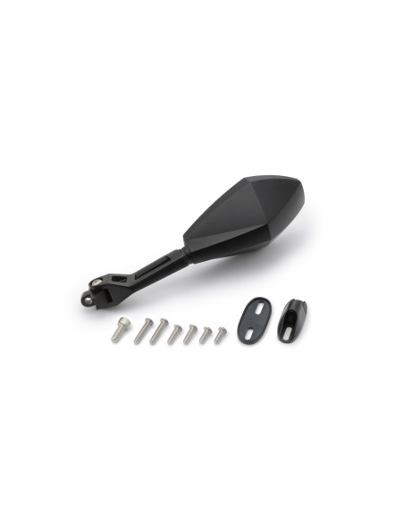 Rétroviseur gauche homologué D-MIRROR-12 en aluminium et ABS DAYTONA