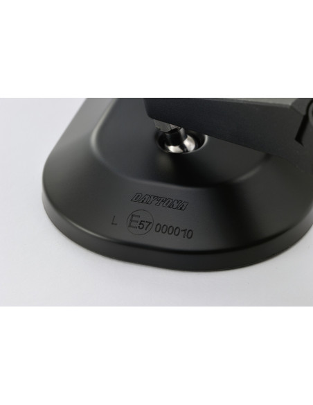 Rétroviseur homologué sur embout de guidon en aluminium et ABS - 30 mm - 25,4mm ou 22,2mm