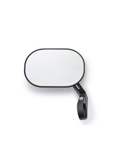 Rétroviseur homologué sur embout de guidon en aluminium et ABS - 30 mm - 25,4mm ou 22,2mm