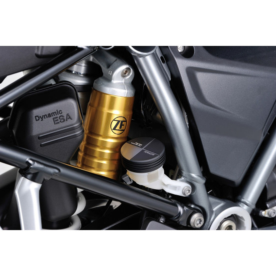 Couvercle de maitre cylindre de frein arrière CNC noir-gris DAYTONA - BMW R 1250 GS - R 1200 GS