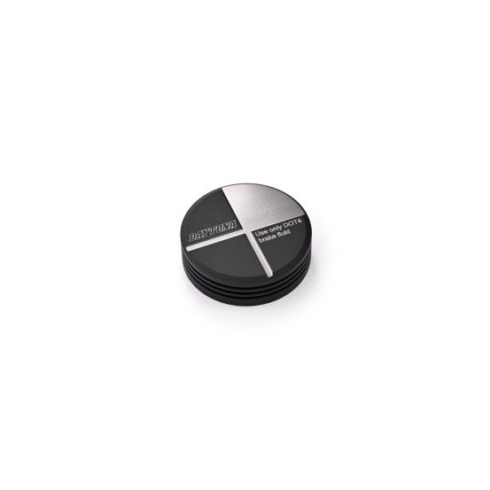 Couvercle de maitre cylindre de frein arrière CNC noir-gris DAYTONA - BMW F 850 GS - F 750 GS - F 900 R