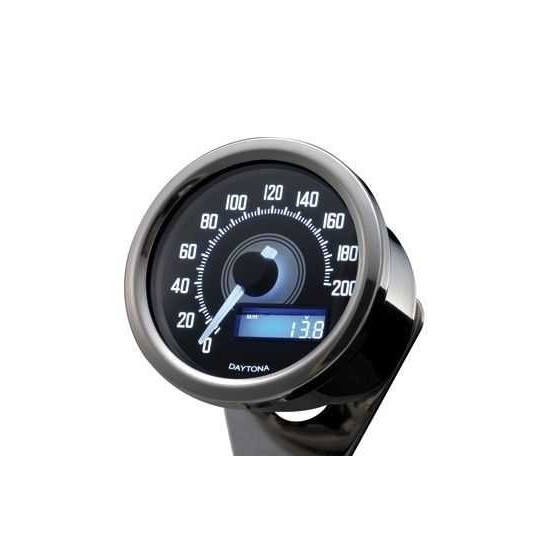 Compteur de vitesse DAYTONA VELONA60 inox - 200 km/h