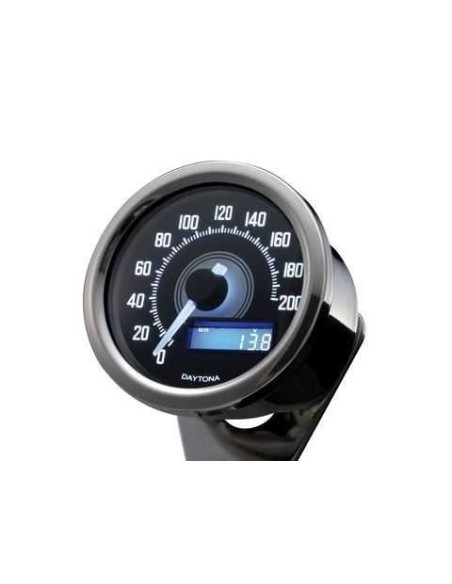 Compteur de vitesse DAYTONA VELONA60 inox - 200 km/h