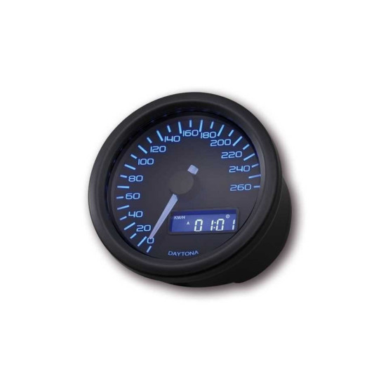 Compteur de vitesse noir DAYTONA VELONA60 - 260 km/h