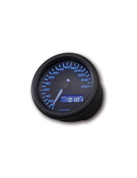 Compteur de vitesse noir DAYTONA VELONA60 - 260 km/h