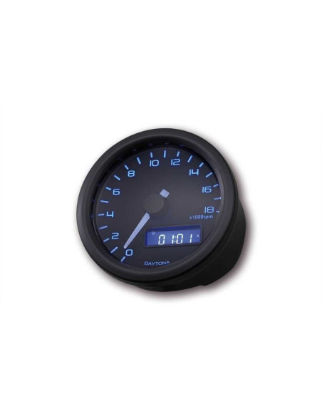 Compte tours noir DAYTONA VELONA60 - 18 000 tr-min