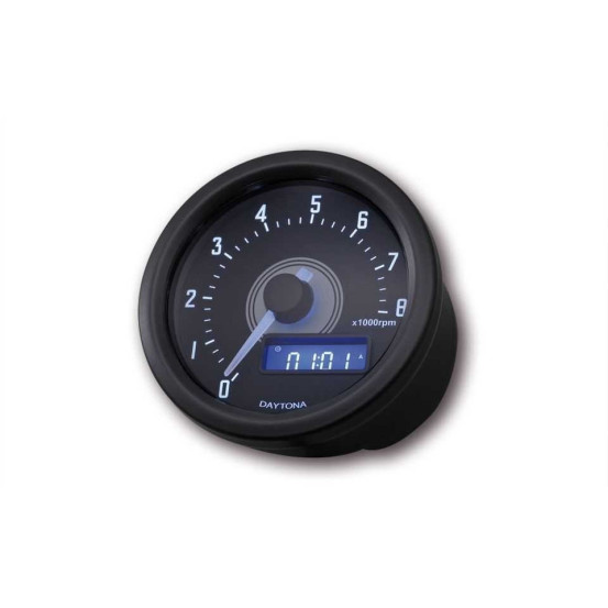 Compte tours noir DAYTONA VELONA60 - 8 000 tr-min