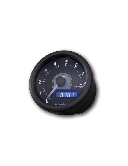 Compte tours noir DAYTONA VELONA60 - 8 000 tr-min