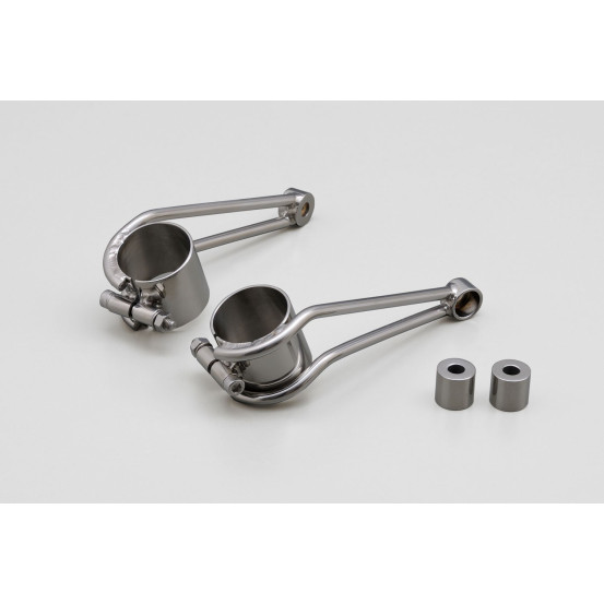 Supports de phare vintage DAYTONA en inox poli - Diamètre fourche 39mm