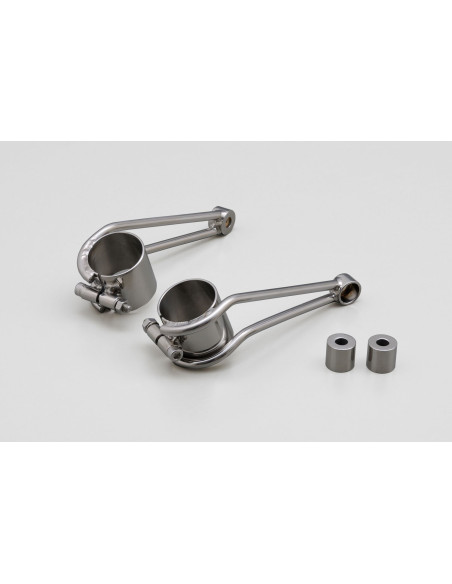 Supports de phare vintage DAYTONA en inox poli - Diamètre fourche 39mm