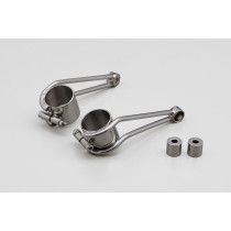 Supports de phare vintage DAYTONA en inox poli - Diamètre fourche 41mm