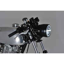 Supports de phare vintage DAYTONA en inox noir - Diamètre fourche 39mm 2