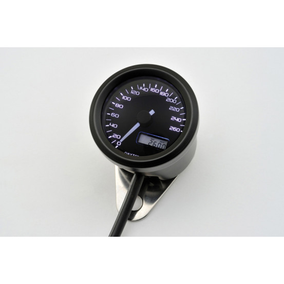 Compteur vitesse moto noir DAYTONA VELONA48 - 260 km/h