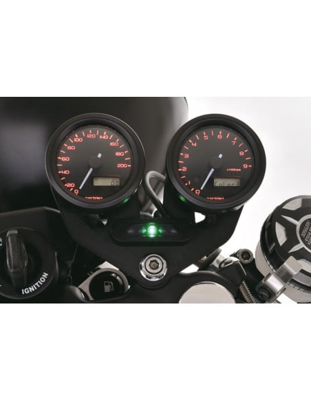 Support double pour compteurs et compte tours VELONA48 et boitier BETA