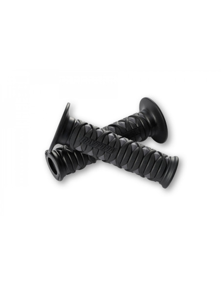 Paire de poignées caoutchouc moto DAYTONA KATANA grises