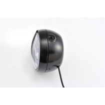 Phare LED rond noir DAYTONA CAPSULE120 - Fixations latérales 2