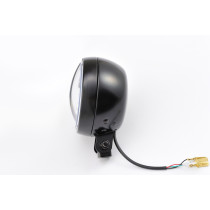 Phare LED rond noir DAYTONA CAPSULE120 - Fixations inférieures 2