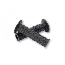 Paire de poignées caoutchouc moto DAYTONA NINJA noires