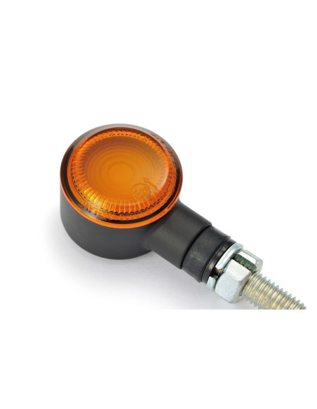 Paire de clignotants DAYTONA D-LIGHT SOL noirs - verre orange