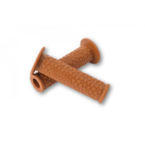 Paire de poignées caoutchouc moto DAYTONA SAKURA caramel