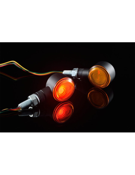 Paire de clignotants LED avec rappel de feu arrière DAYTONA D-LIGHT SOL-W