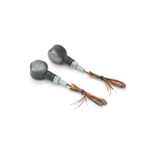 Paire de clignotants LED fumés avec rappel de feu arrière DAYTONA D-LIGHT SOL-W