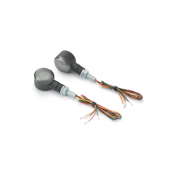 Paire de clignotants LED fumés avec rappel de feu arrière DAYTONA D-LIGHT SOL-W