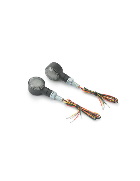 Paire de clignotants LED fumés avec rappel de feu arrière DAYTONA D-LIGHT SOL-W